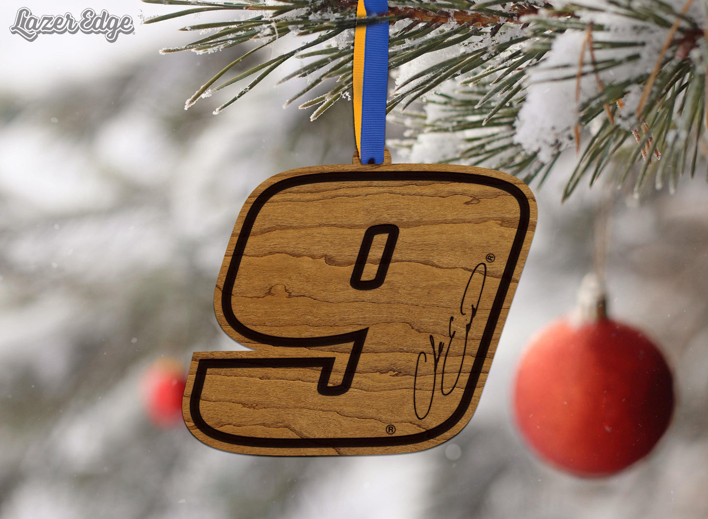 Chase Elliott #9 Wooden Ornament