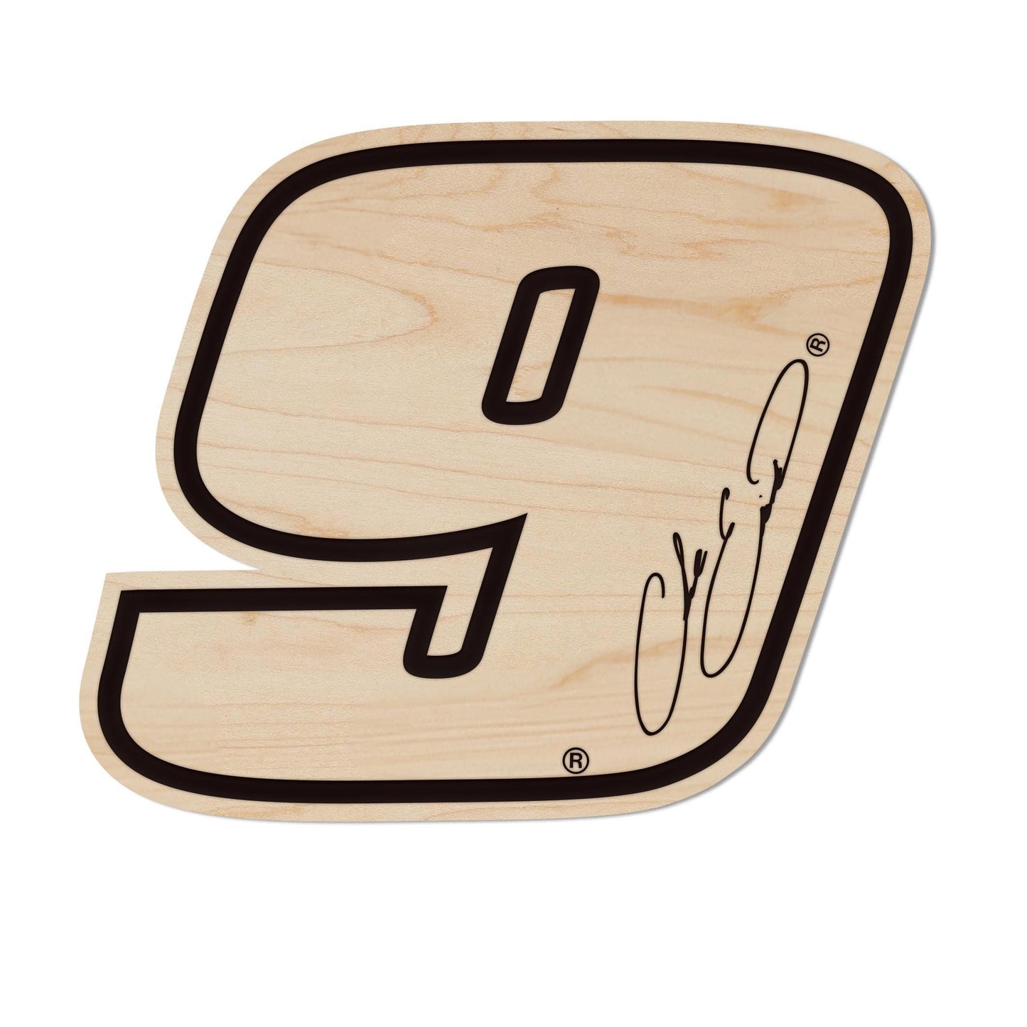 Chase Elliott #9 Wooden Magnet