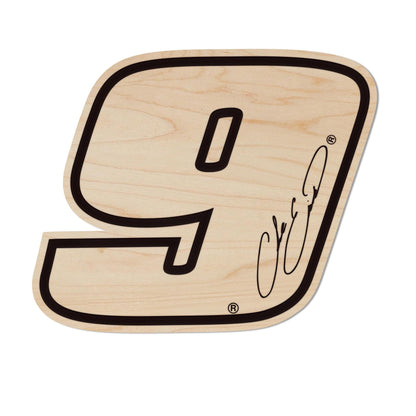 Chase Elliott #9 Wooden Magnet