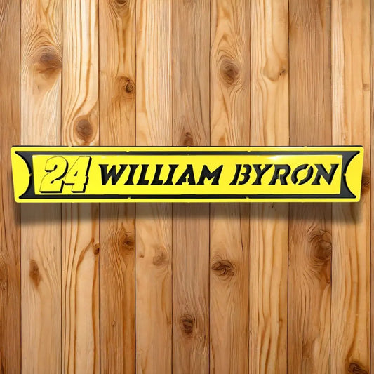 William Byron #24 Street Sign