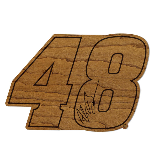 Alex Bowman #48 Wooden Magnet