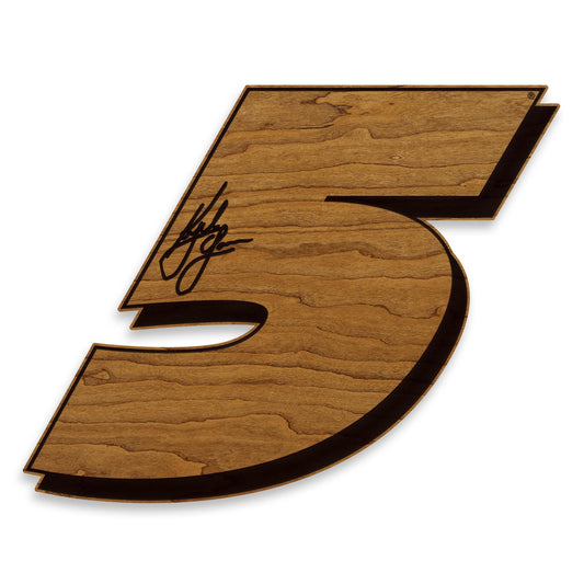 Kyle Larson #5 Wooden Wall Hanging