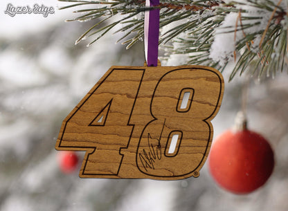 Alex Bowman #48 Wooden Ornament
