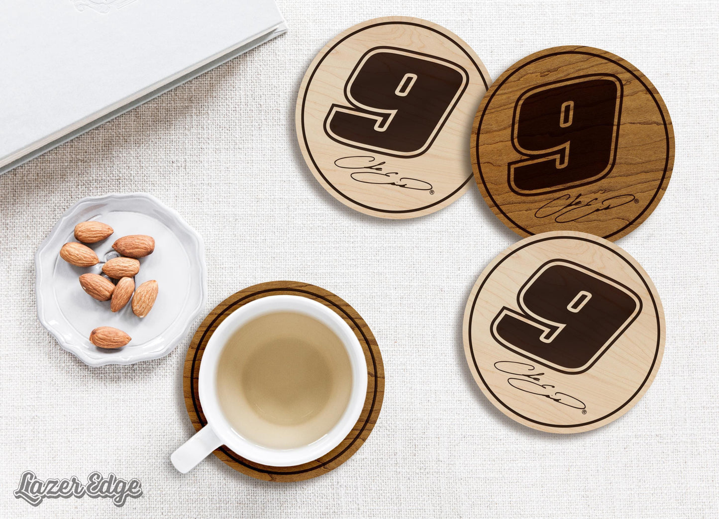 Chase Elliott #9 Wooden Coaster Set