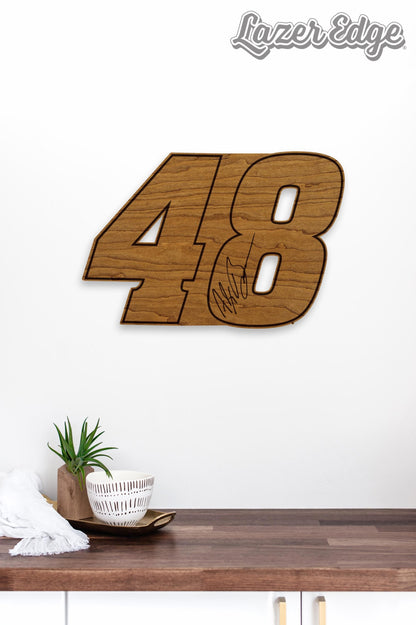 Alex Bowman #48 Wooden Wall Hanging