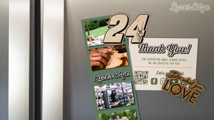 William Byron #24 Wooden Magnet