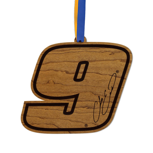 Chase Elliott #9 Wooden Ornament