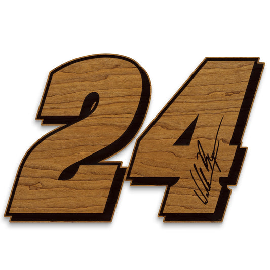 William Byron #24 Wooden Wall Hanging
