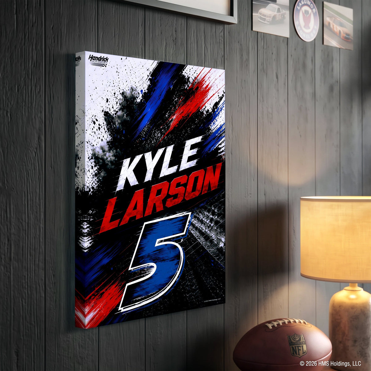Kyle Larson #5 Speed Splash Canvas Wall Art