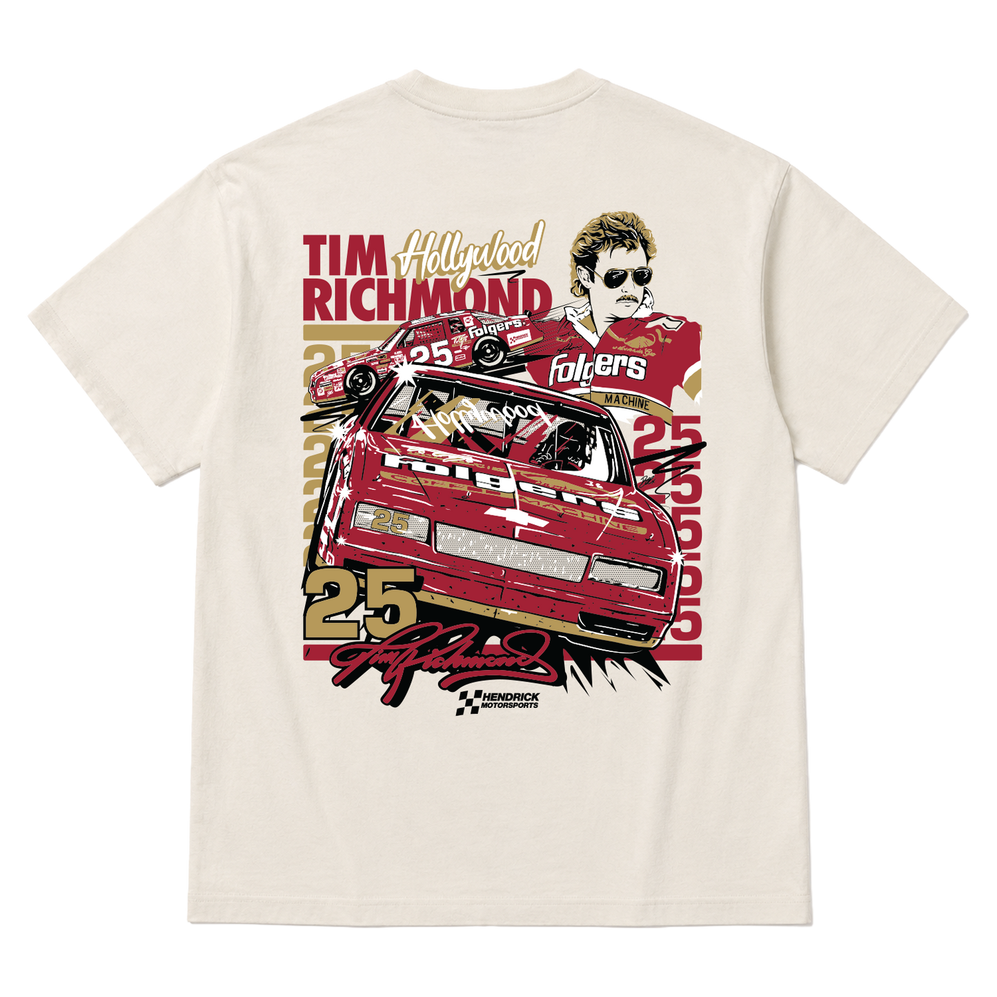 Tim "Hollywood" Richmond #25 Folgers T-shirt